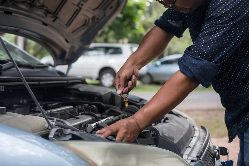 Do you check oil with car on or off?