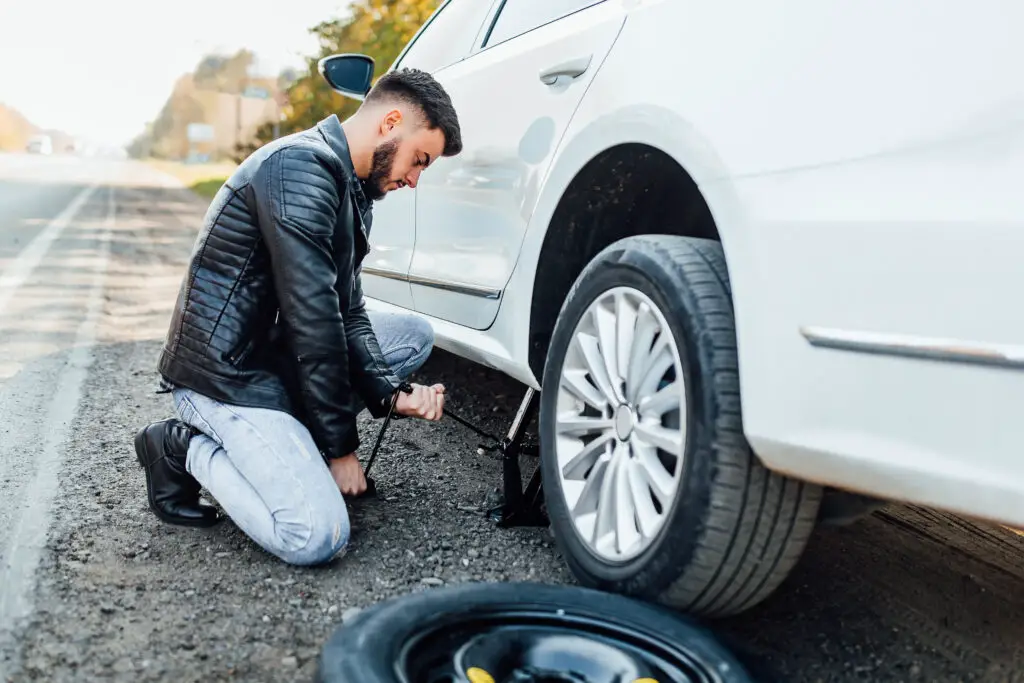 How long does it take to change a flat tire?