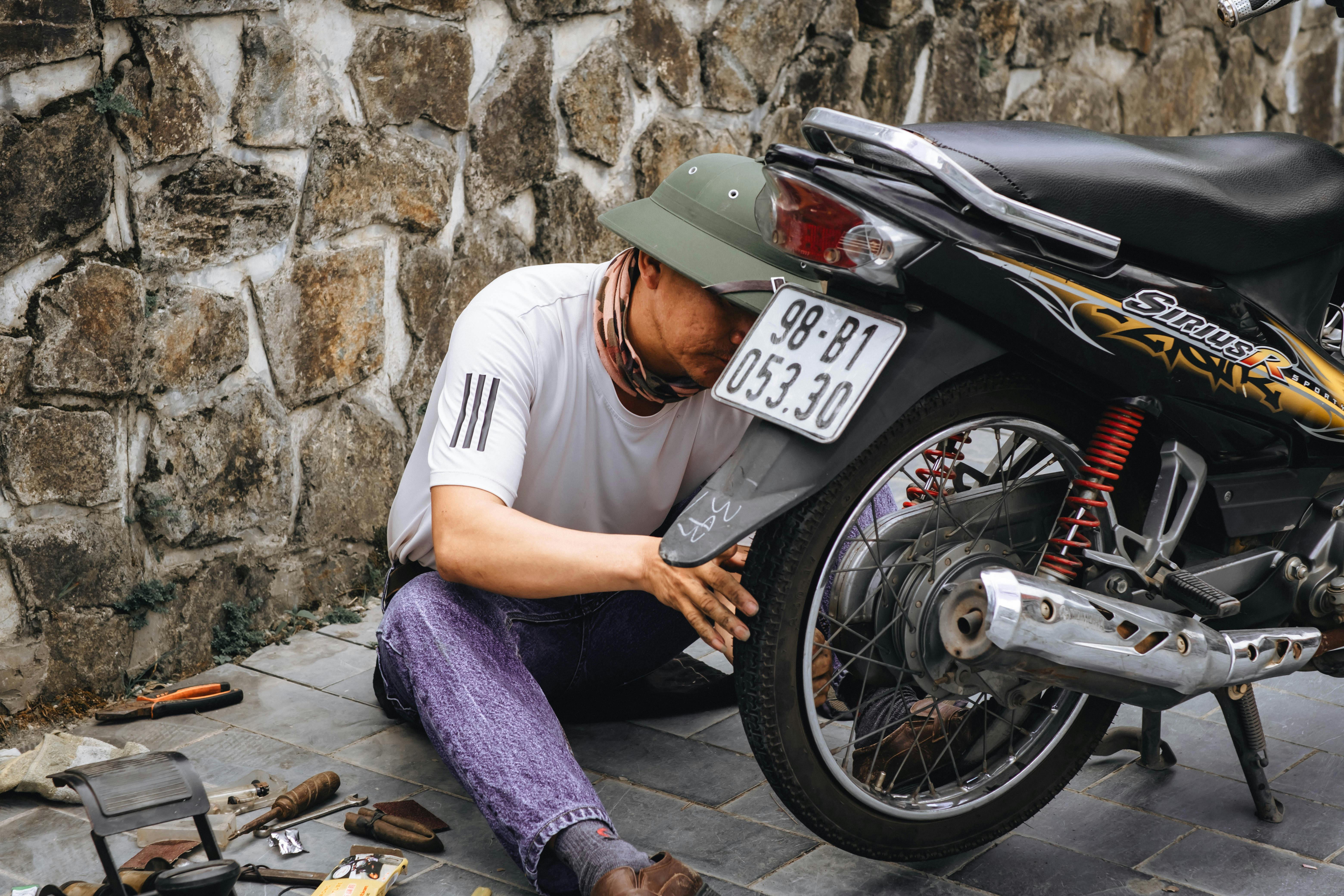 Is it safe to patch a motorcycle tire?