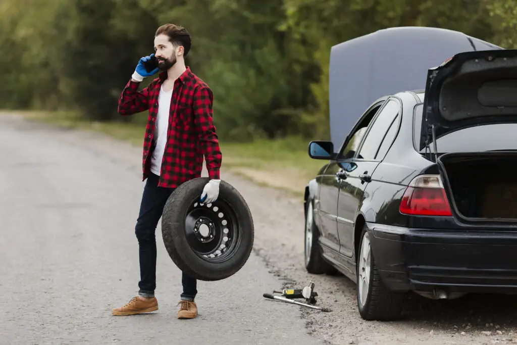 Who to call when you have a flat tire